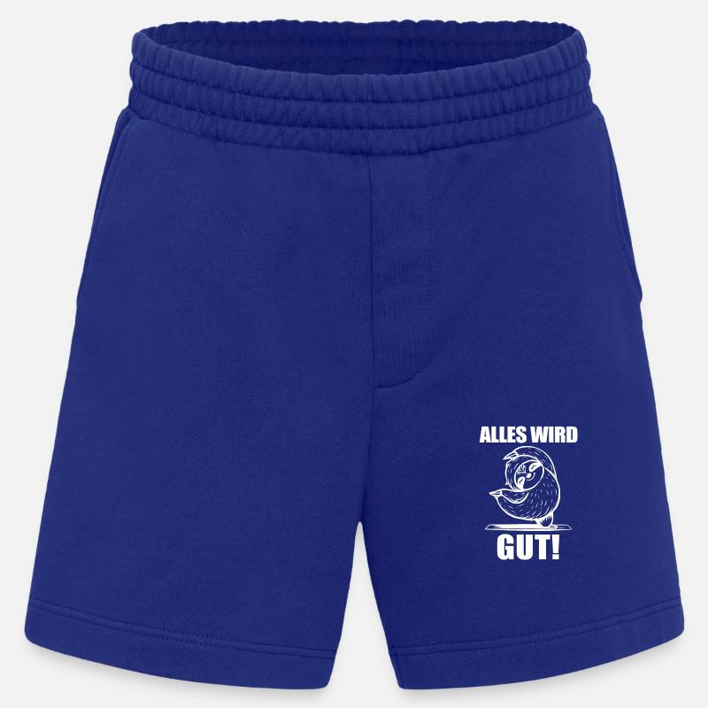 Faultier Spruch Alles wird gut! - Heavyweight Shorts - made by SPREAD  - Iconic Blue