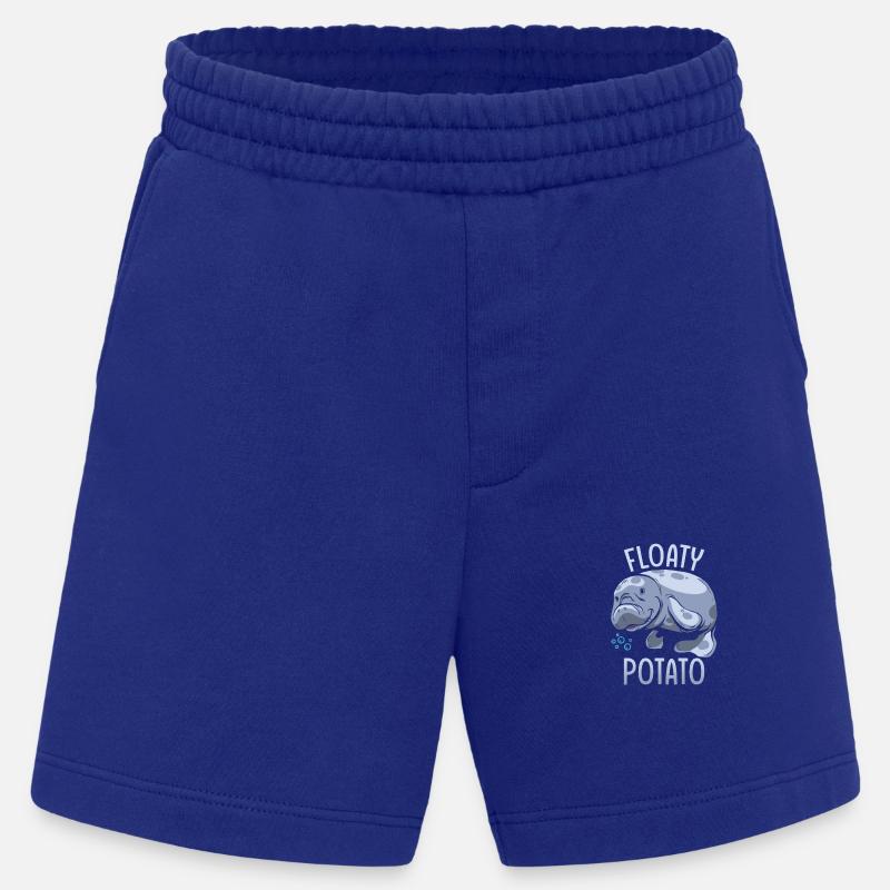 Manatee Floaty Potato Gift - Heavyweight Shorts - made by SPREAD  - Iconic Blue