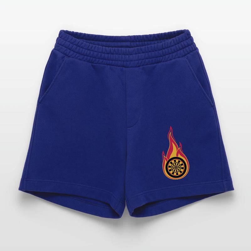 fire target burn flames hot association log Heavyweight Shorts - made by SPREAD 