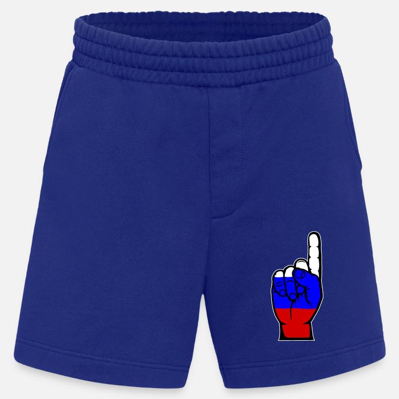 Drapeau russe numéro 1 - Short bio épais fabriqué en UE - Iconic Blue