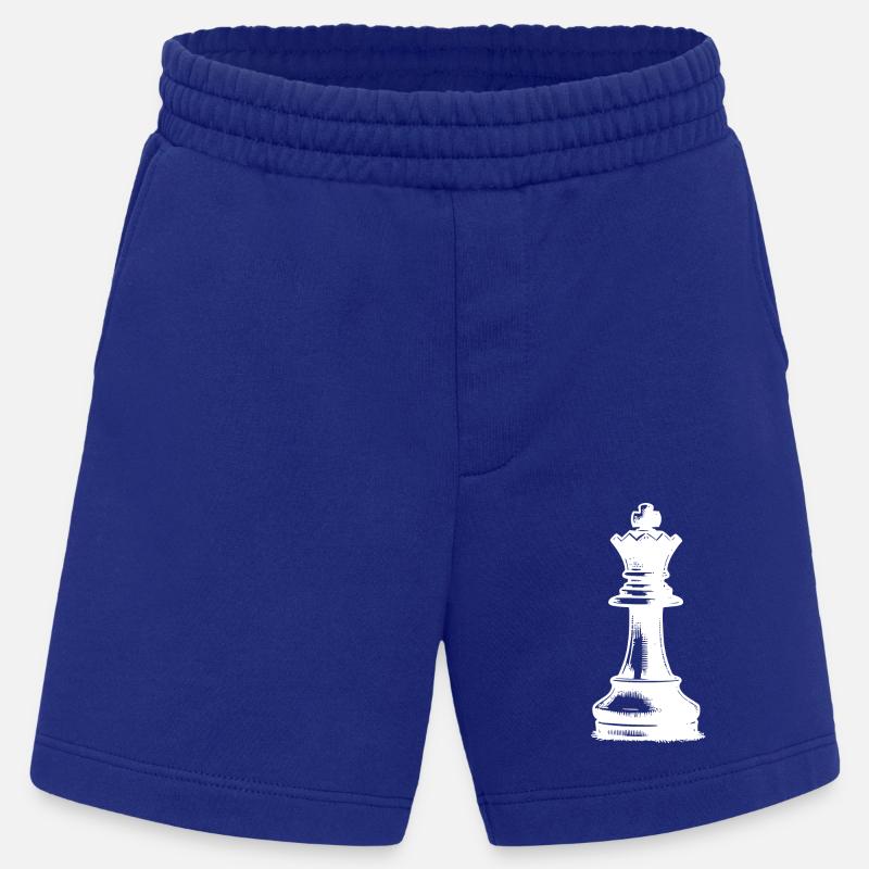 Jeu d’échecs Pièce d’échecs King - Short bio épais fabriqué en UE - Iconic Blue