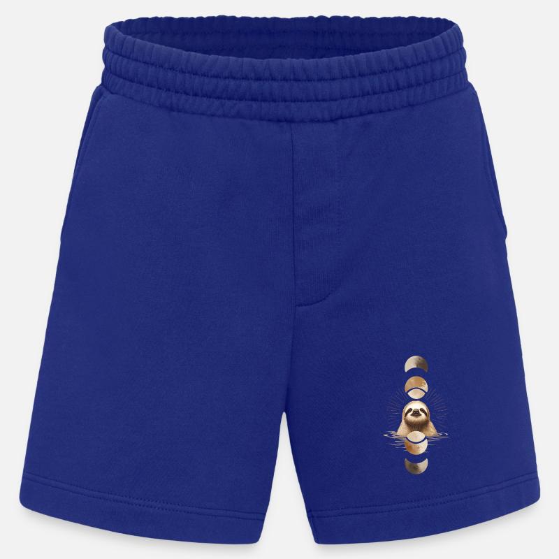 Faultier mit Mondphasen Boho Design - Heavyweight Shorts - made by SPREAD  - Iconic Blue