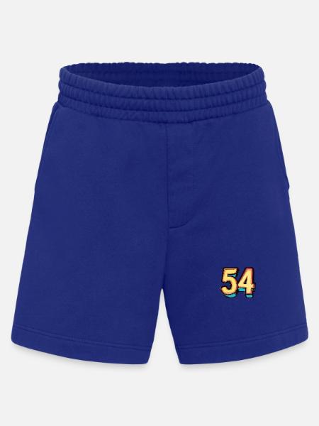 54 Number Comic - Heavyweight Shorts - made by SPREAD - Iconic Blue