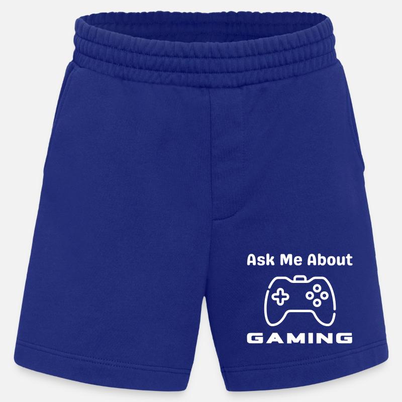 Frag Mich Nach Gaming Controller - Heavyweight Shorts - made by SPREAD - Iconic Blue