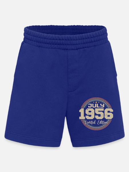 1956 Birthday July 1956 Gift July 1956 - Heavyweight Shorts - made by SPREAD  - Iconic Blue