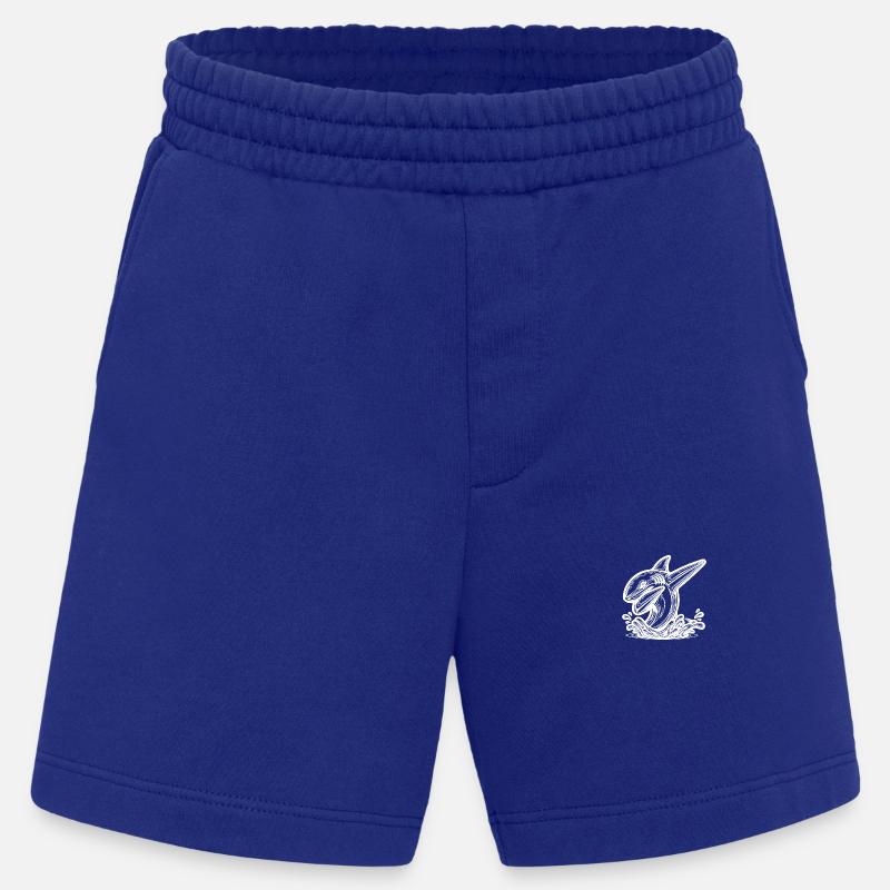 Grimmiger Dabbing Hai - Dabbender Hai - Heavyweight Shorts - made by SPREAD  - Iconic Blue