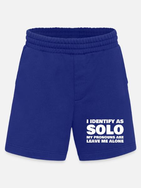 Funny Pronouns Quote - Heavyweight Shorts - made by SPREAD - Iconic Blue