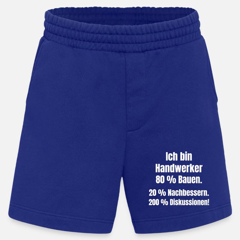 Ich bin Handwerker Spruch - Heavyweight Shorts - made by SPREAD  - Iconic Blue