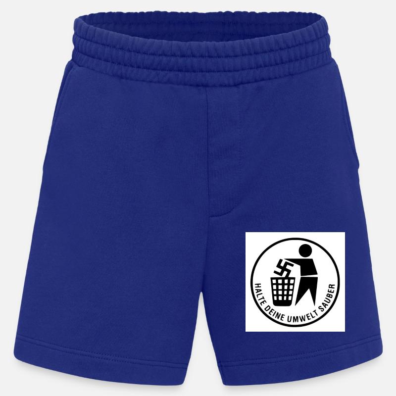 Keep your environment clean - Heavyweight Shorts - made by SPREAD  - Iconic Blue