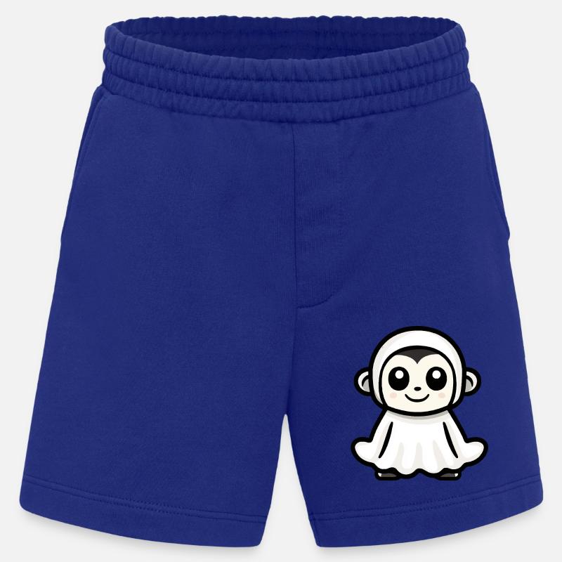 Monkey Halloween Comic Ghost - Heavyweight Shorts - made by SPREAD - Iconic Blue