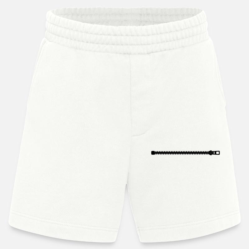 Fermeture à glissière - Short bio épais fabriqué en UE - OFF WHITE