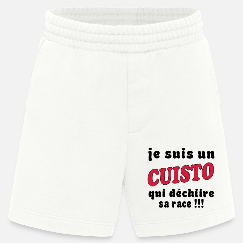 Ich bin ein CUISTO - Heavyweight Shorts - made by SPREAD - OFF WHITE