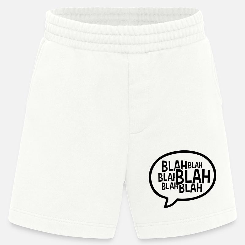 Comic Sprechblase Blah - Heavyweight Shorts - made by SPREAD  - OFF WHITE