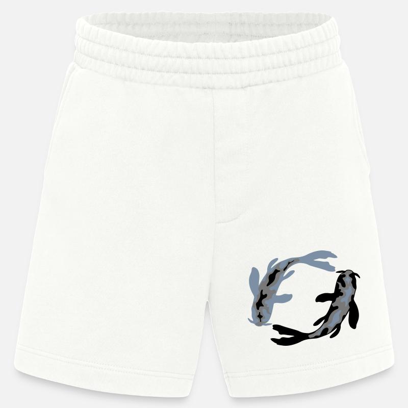 Kreis Design 2 Koi - Heavyweight Shorts - made by SPREAD  - OFF WHITE