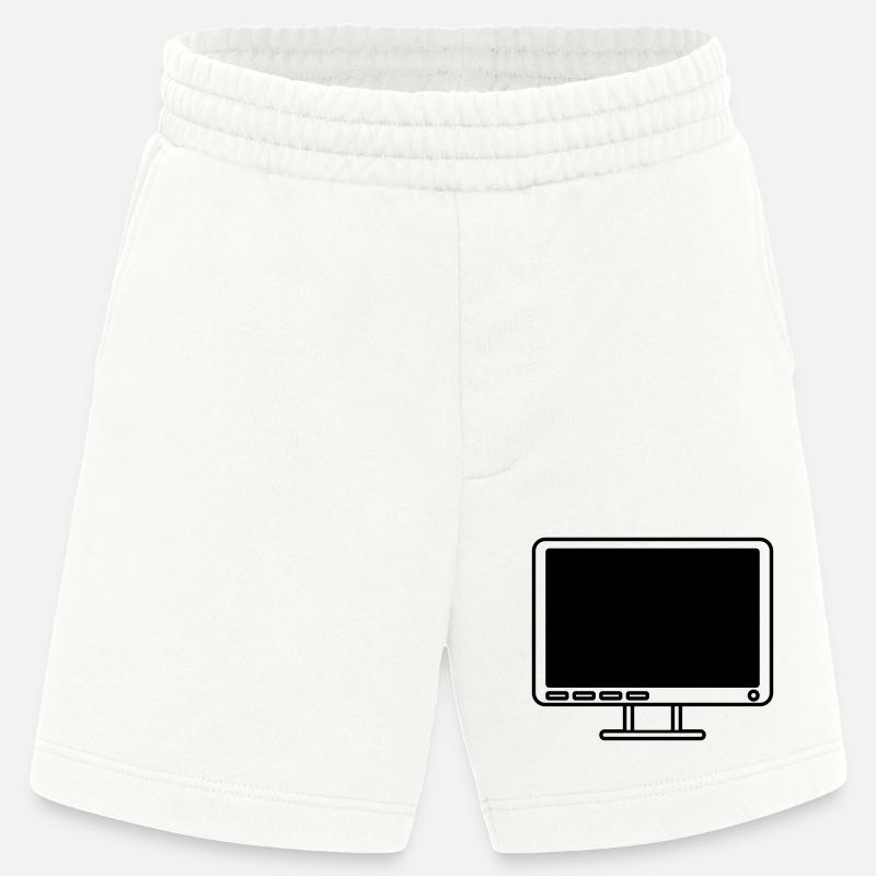 Bildschirm Anzeige Computer Icon - Heavyweight Shorts - made by SPREAD  - OFF WHITE