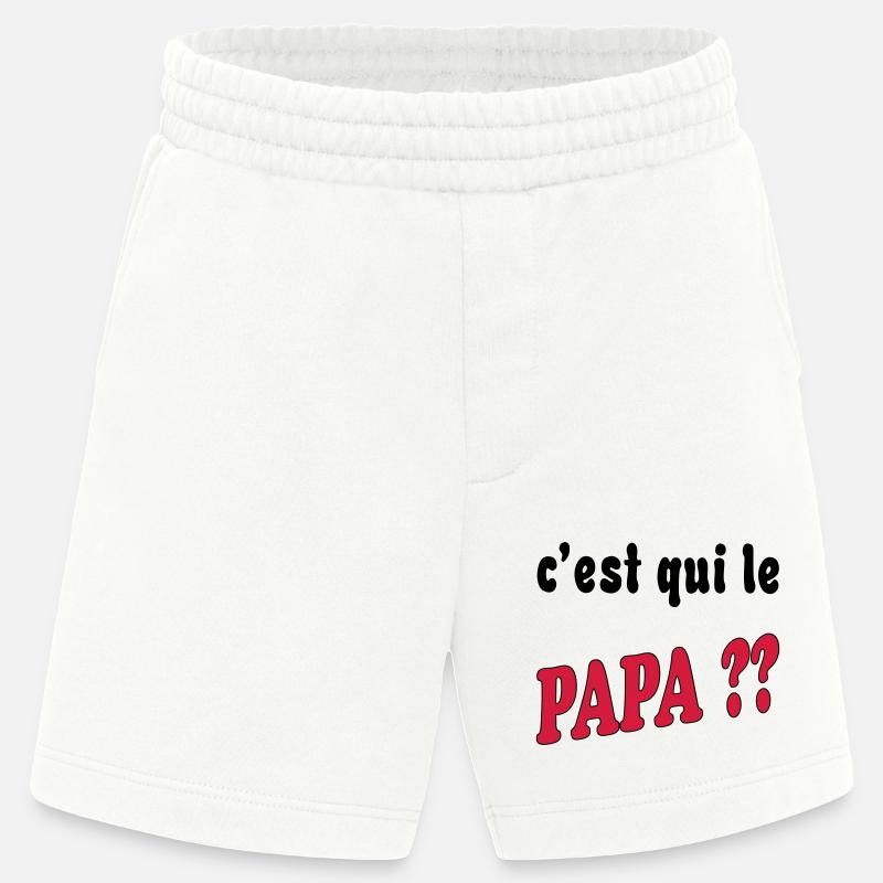 Wer ist der Vater? - Heavyweight Shorts - made by SPREAD  - OFF WHITE