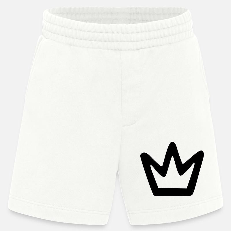 Schlichte Krone - Heavyweight Shorts - made by SPREAD  - OFF WHITE