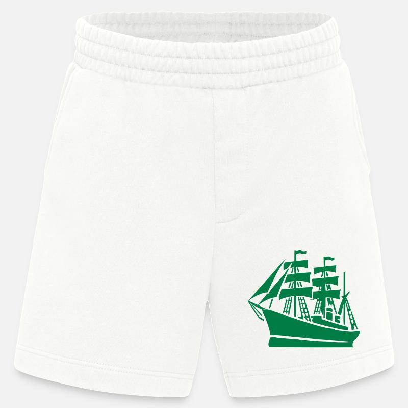 Schiff Schifffahrt - Heavyweight Shorts - made by SPREAD  - OFF WHITE