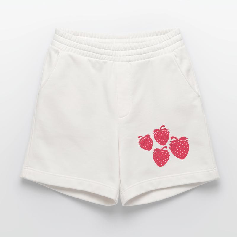 Strawberry Pattern Design Heavyweight Shorts - made by SPREAD 