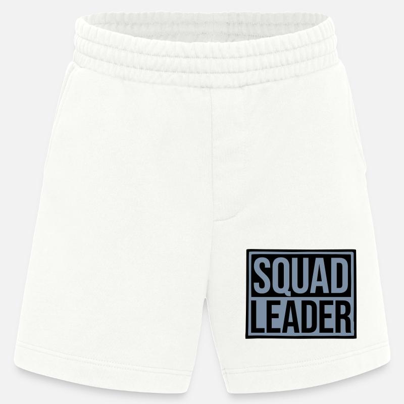 Schild Squad Leader Design - Heavyweight Shorts - made by SPREAD  - OFF WHITE