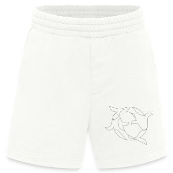 Koi Fish Fine Art - Heavyweight Shorts - made by SPREAD  - OFF WHITE - Vorne