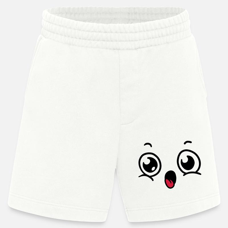 Gesicht Kostüm - Heavyweight Shorts - made by SPREAD - OFF WHITE