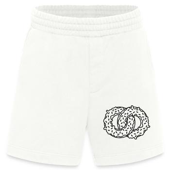 donut 2 ringe heiraten verlobt paar liebe essen hu - Heavyweight Shorts - made by SPREAD  - OFF WHITE - Vorne