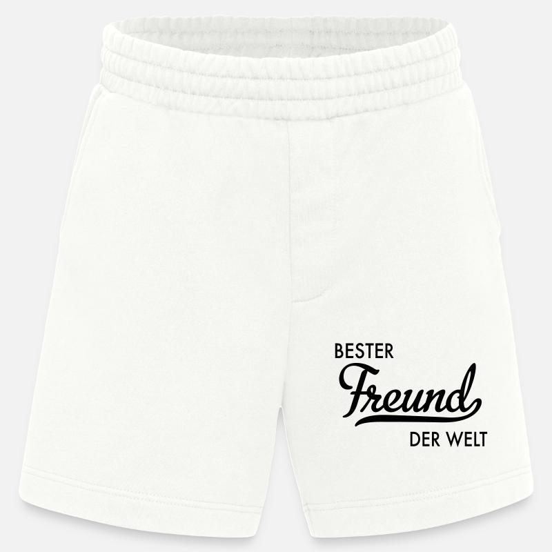 Bester Freund der Welt - Heavyweight Shorts - made by SPREAD  - OFF WHITE