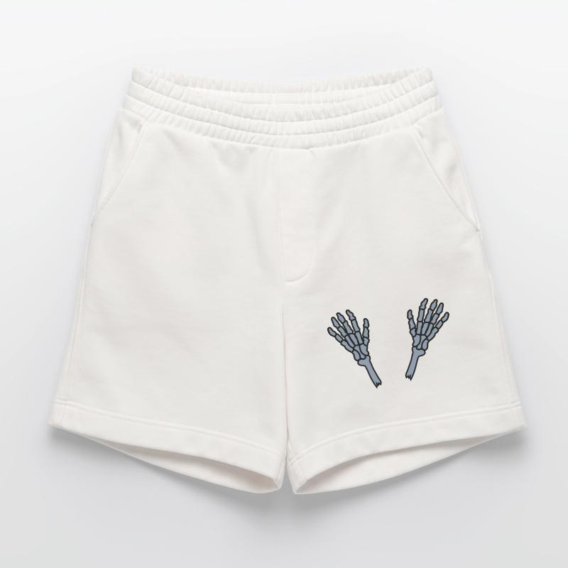 2 Skeleton Hands Bones Heavyweight Shorts - made by SPREAD 