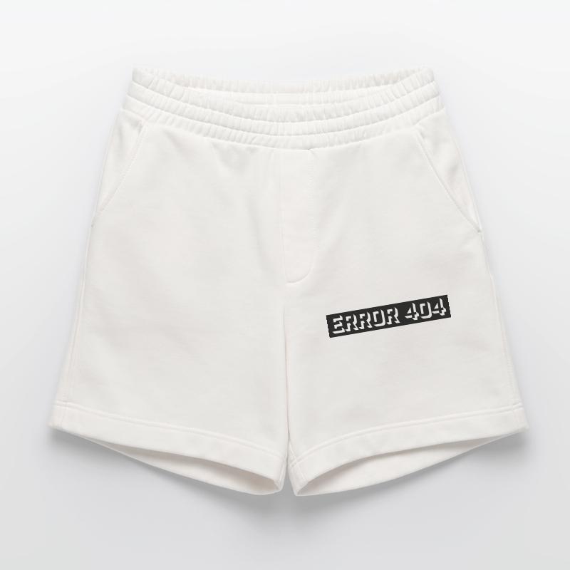404 Error Computer Message Heavyweight Shorts - made by SPREAD 