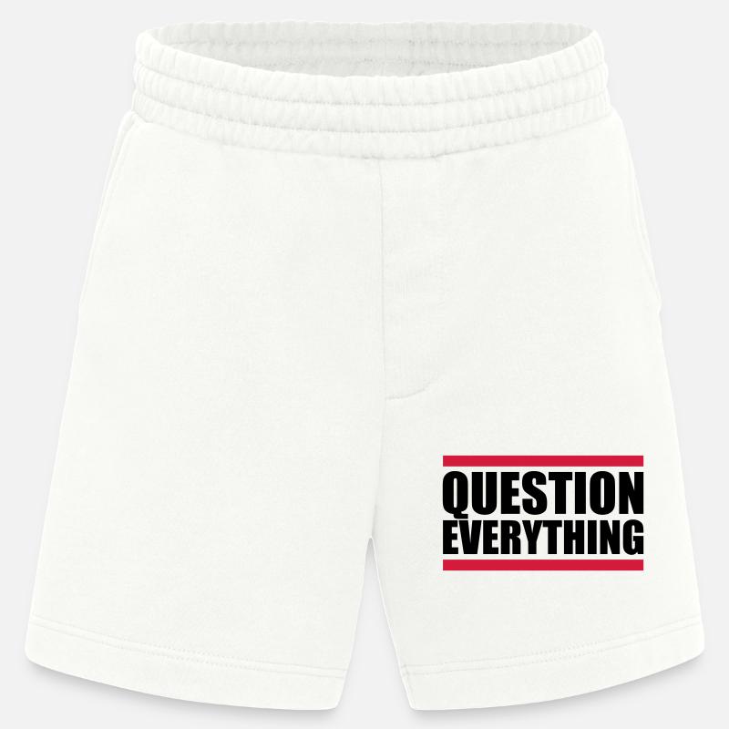 Balken Question Everything - Heavyweight Shorts - made by SPREAD  - OFF WHITE