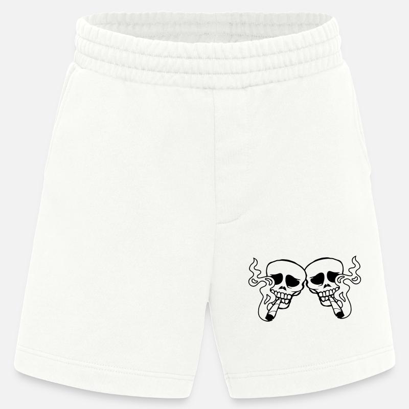 Team 2 Joint Schädel - Heavyweight Shorts - made by SPREAD  - OFF WHITE