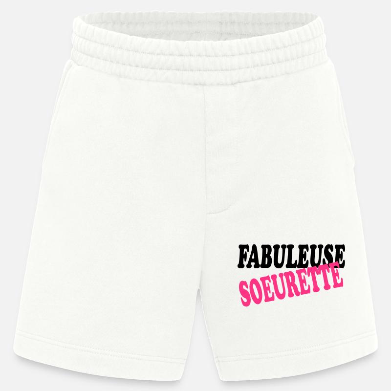 FABELHAFTE SCHWESTER - Heavyweight Shorts - made by SPREAD  - OFF WHITE