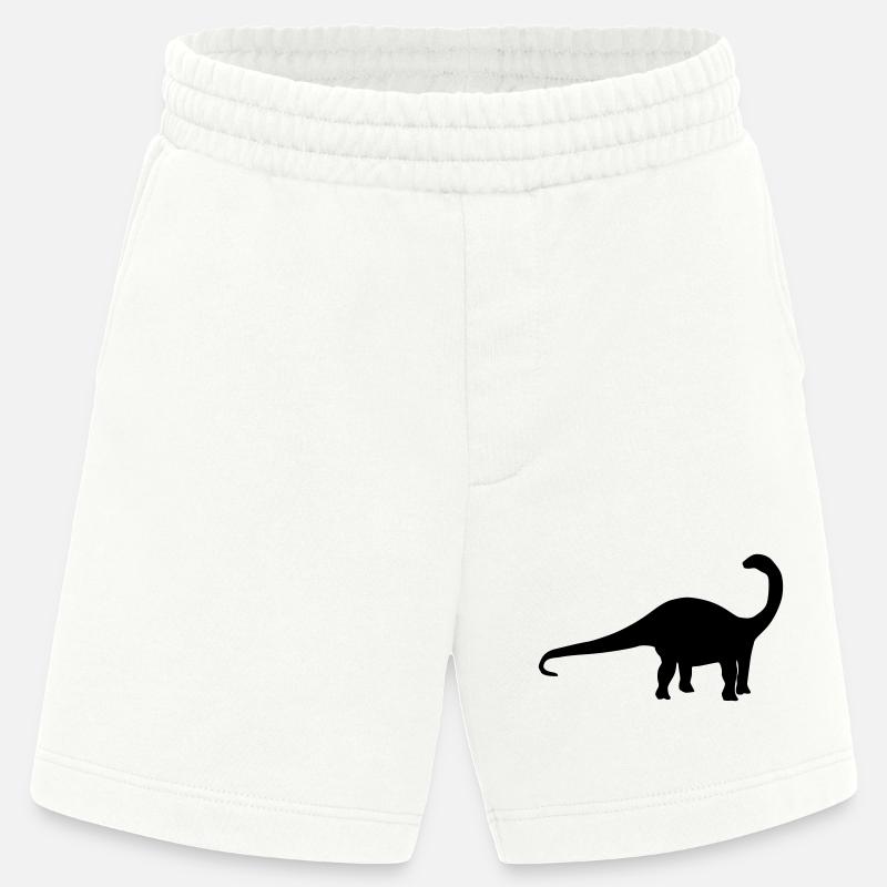 Dinosaurier Apatosaurus - Heavyweight Shorts - made by SPREAD  - OFF WHITE