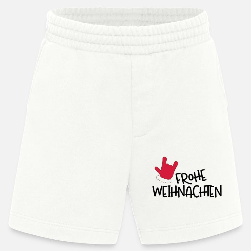 Frohe Weihnachten - Heavyweight Shorts - made by SPREAD  - OFF WHITE