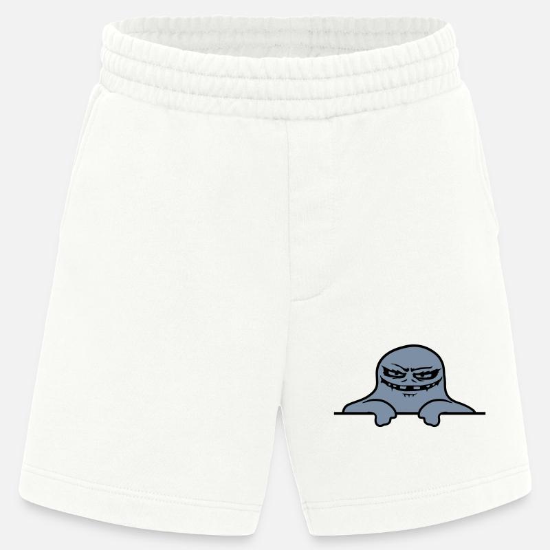 Mauer Geist Comic Monster - Heavyweight Shorts - made by SPREAD  - OFF WHITE