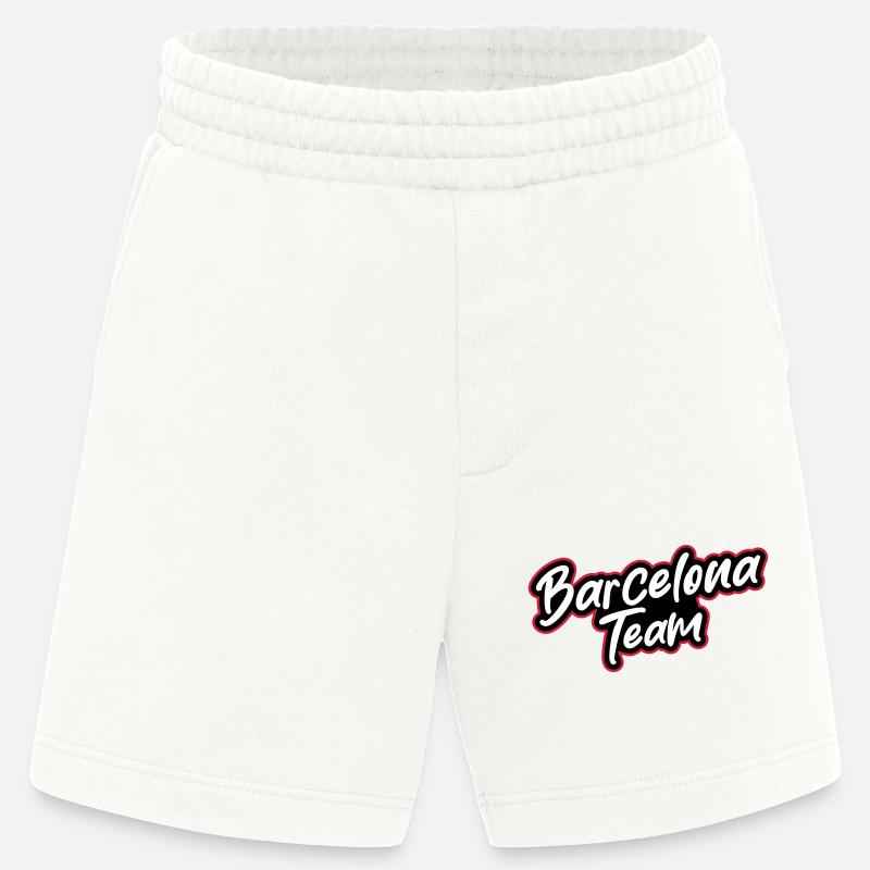 L’équipe de Barcelone - Short bio épais fabriqué en UE - OFF WHITE