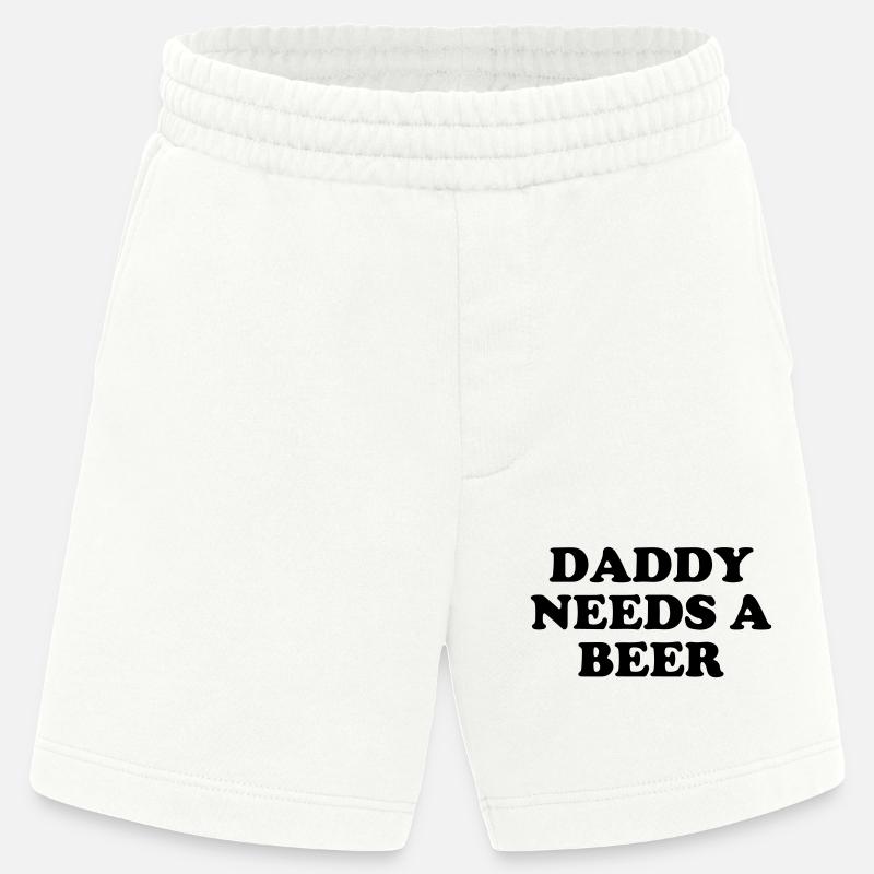 Papa braucht ein Bier - Heavyweight Shorts - made by SPREAD  - OFF WHITE