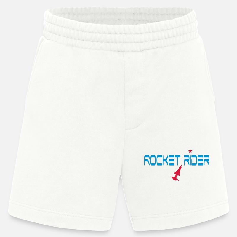 science fiction - Heavyweight Shorts - made by SPREAD  - OFF WHITE