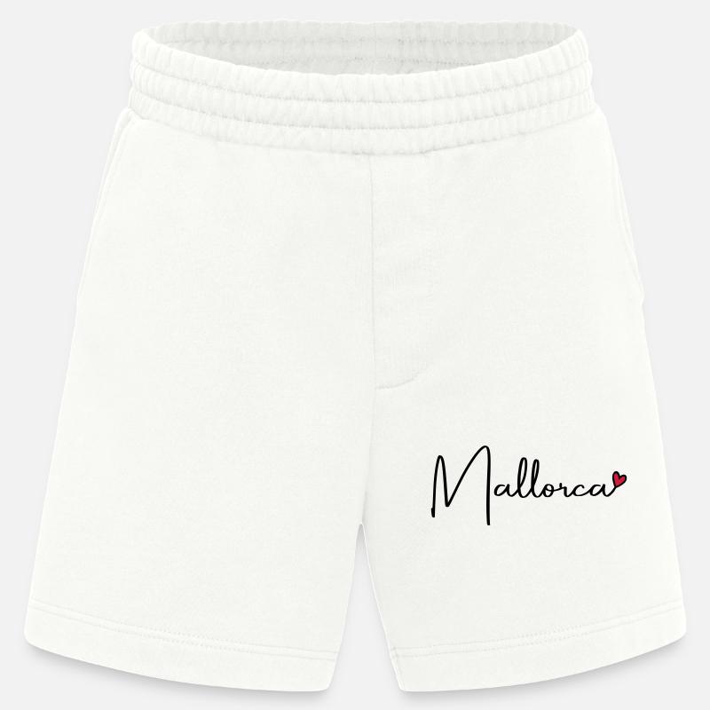 Mallorca Herz - Heavyweight Shorts - made by SPREAD  - OFF WHITE