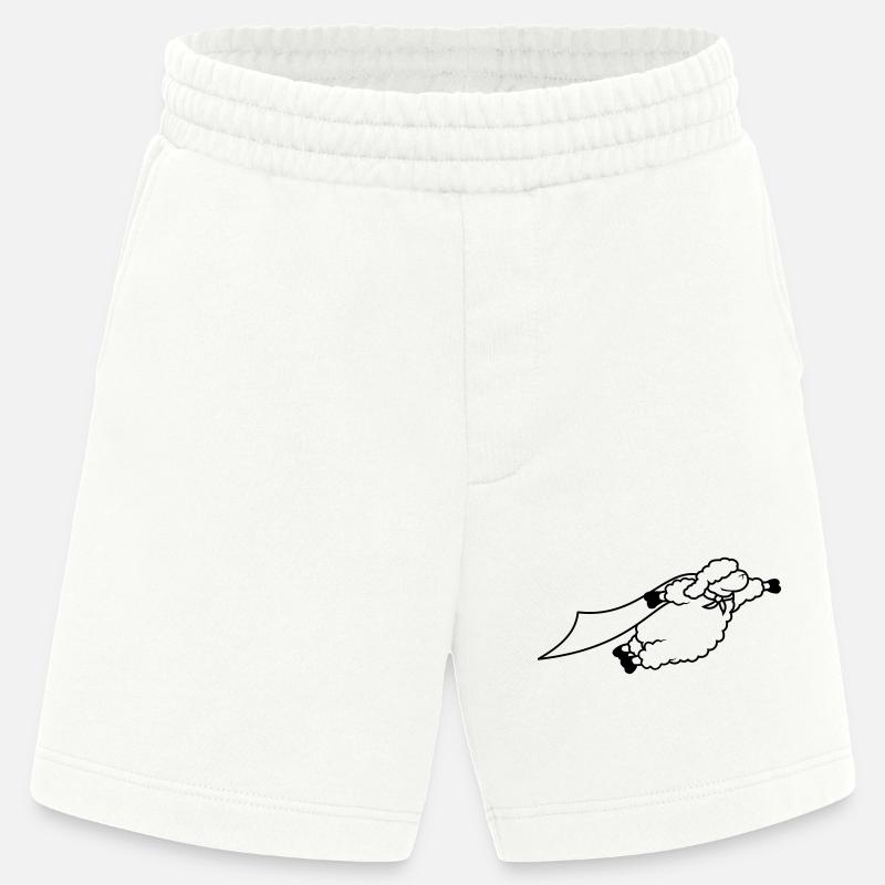 Superheld Schaf lustig - Heavyweight Shorts - made by SPREAD  - OFF WHITE
