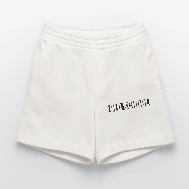 Text Old School Heavyweight Shorts - made by SPREAD 
