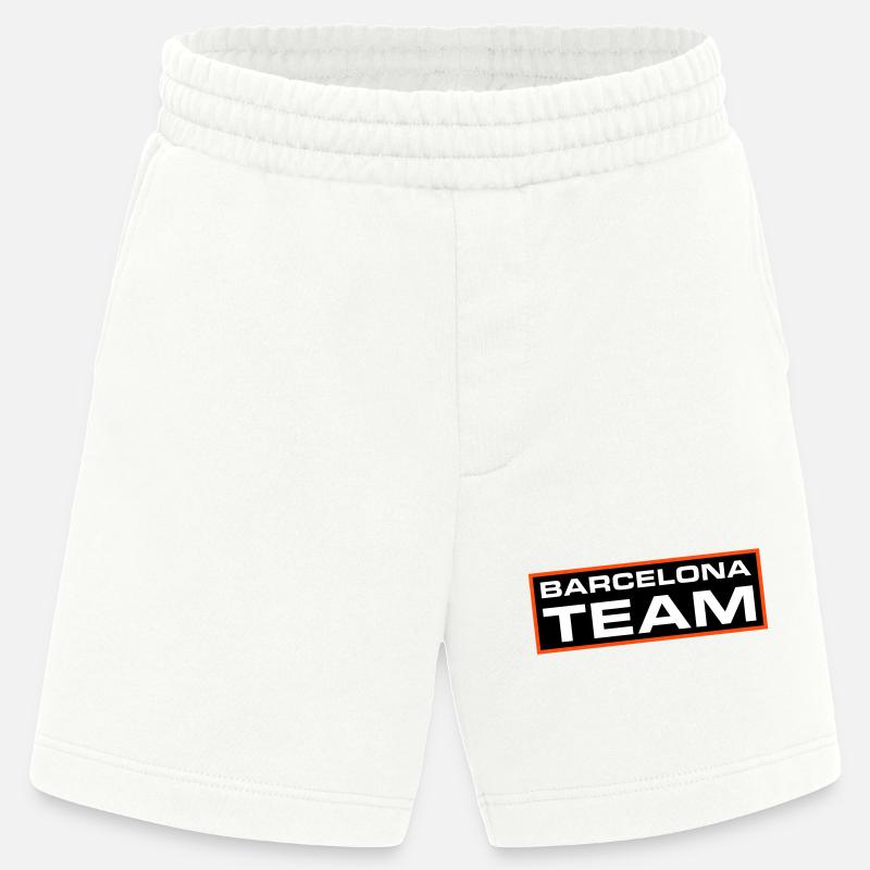 L’équipe de Barcelone - Short bio épais fabriqué en UE - OFF WHITE