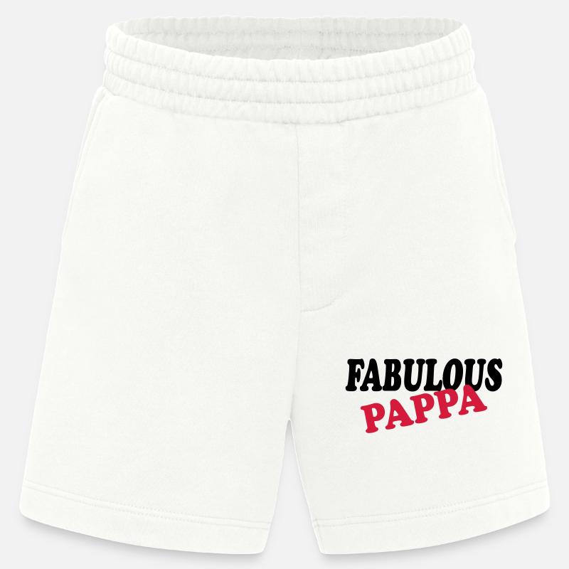 FABELHAFTER PAPPA - Heavyweight Shorts - made by SPREAD  - OFF WHITE