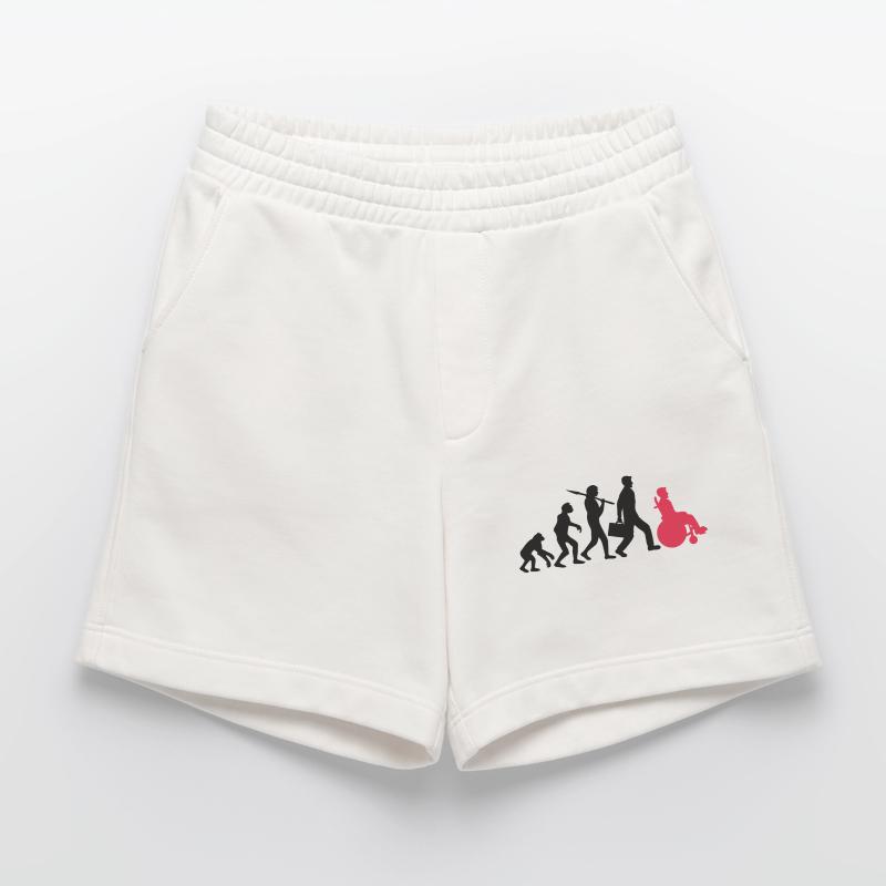 evolution rollstuhl entwicklung silhouette behinde Heavyweight Shorts - made by SPREAD 