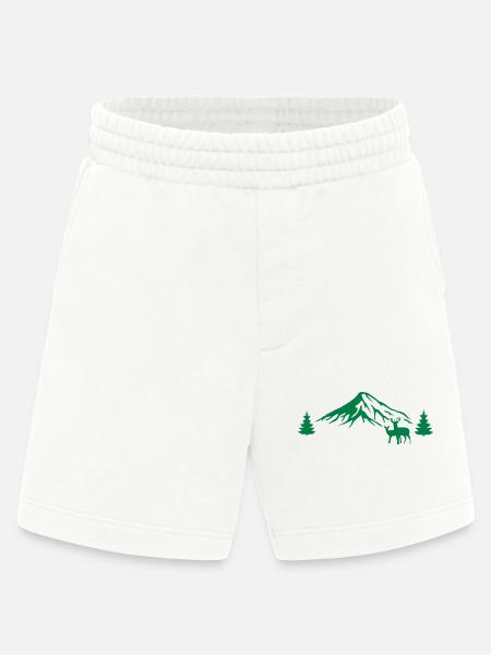 Mountains Nature - Heavyweight Shorts - made by SPREAD - OFF WHITE