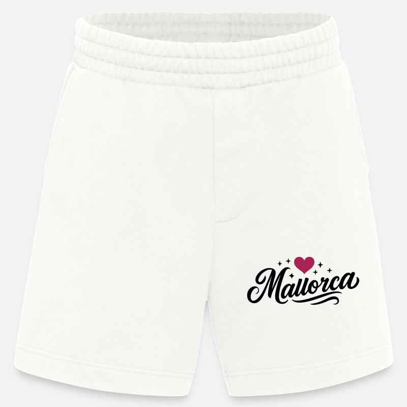 Mallorca Herz - Heavyweight Shorts - made by SPREAD  - OFF WHITE