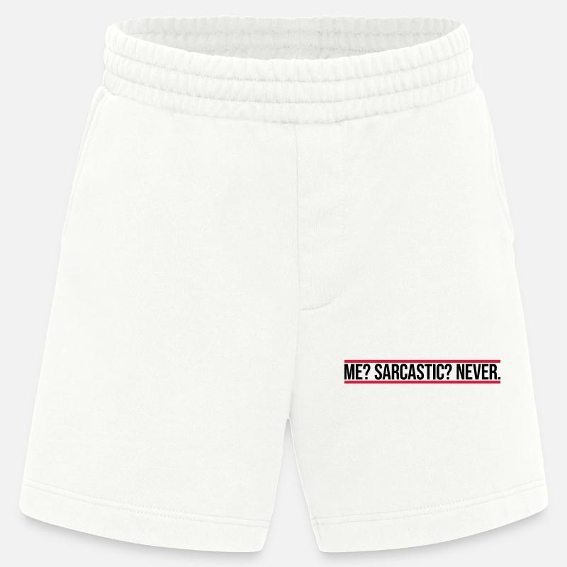 moi sarcastique ne cite jamais - Short bio épais fabriqué en UE - OFF WHITE