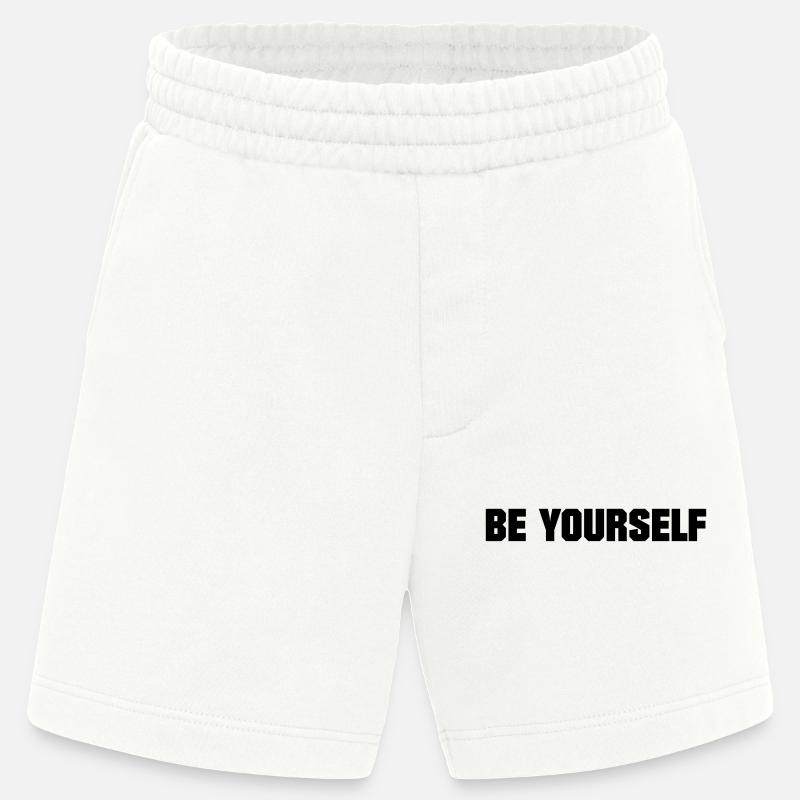 BE YOURSELF - Short bio épais fabriqué en UE - OFF WHITE