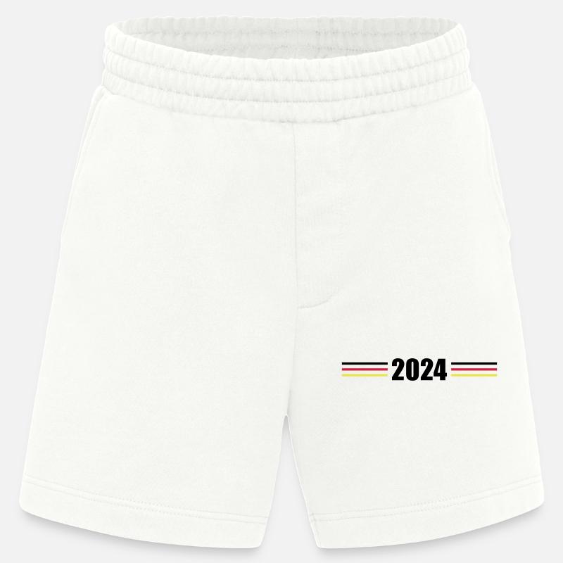 2024 Germany Flag - Heavyweight Shorts - made by SPREAD - OFF WHITE